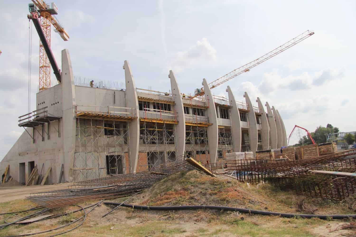A stadion építése